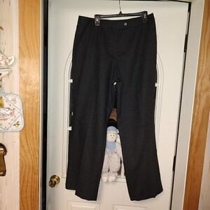 New Andrea Viccaro Charcoal Gray Wool Pants Size Women's 14